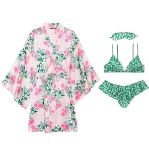 VICTORIA'S SECRET Very Sexy 4-Piece Silk Gift Set w/ Tags, XS
